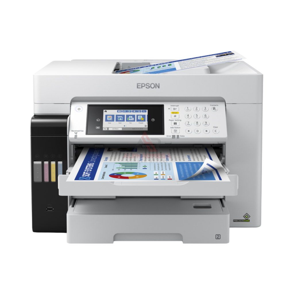 Epson L15160 A3 All In One Color Eco Tank Printer Precisioncore Duplex Adf Fax Wifi Ethernet Black High Speed