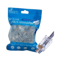 HSAIRPO CONNECTOR RJ45 EZ CAT5 / CAT6 ANTI GAGAL EZRC5EU Plug LAN Pass Through