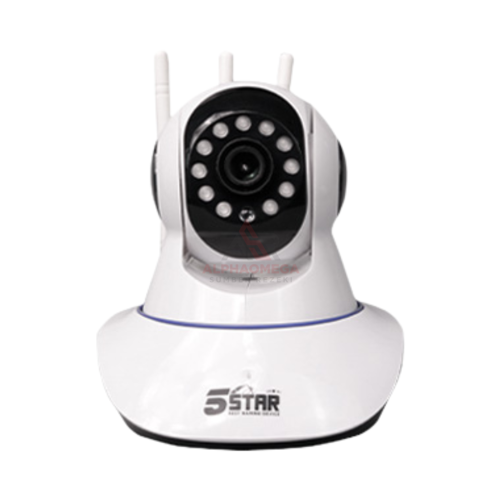 5STAR WIFI SMART CAMERA 1080P IPC400 CCTV Wireless Indoor Smart Camera Full HD IP Camera Pantau Rumah via Smartphone