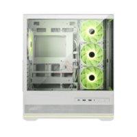 MSI MAG PANO 110R PZ WHITE Mid Tower Gaming Case Panoramic Tempered Glass ARGB ATX White Gaming Case GARANSI RESMI INDONESIA