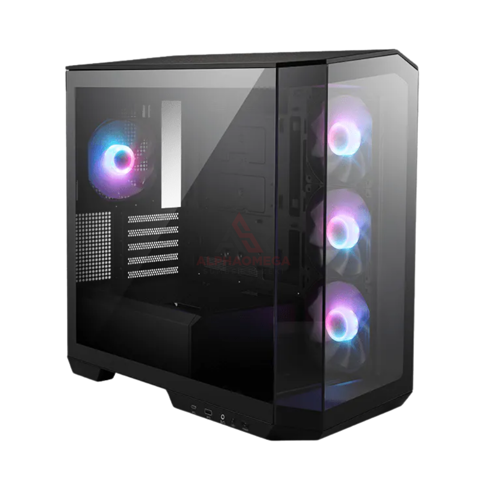 MSI MAG PANO M100R PZ Micro ATX Gaming Case Panoramic Tempered Glass ARGB Compact Gaming Case GARANSI RESMI INDONESIA