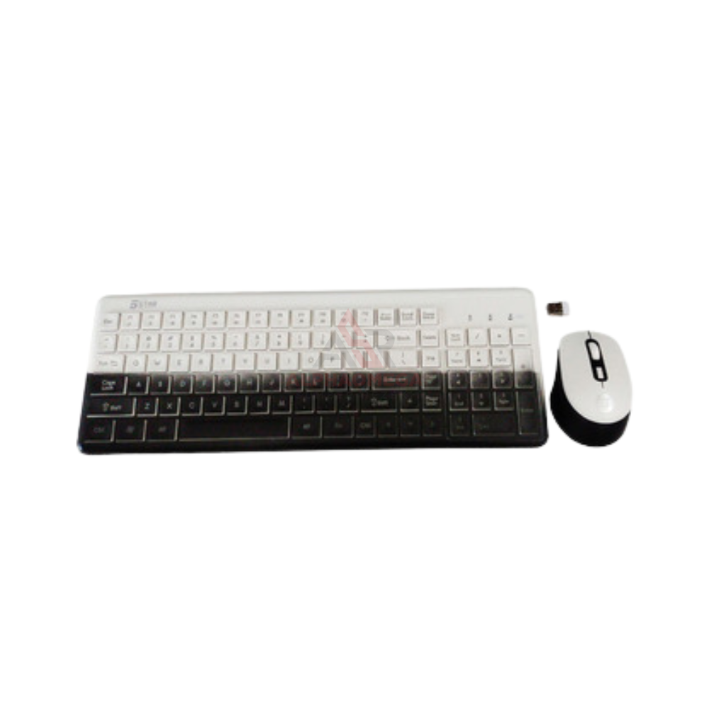 5STAR Keyboard + Mouse Wireless Bluetooth MKW200 Combo Keyboard Mouse Wireless Dual Mode Bluetooth untuk Laptop PC