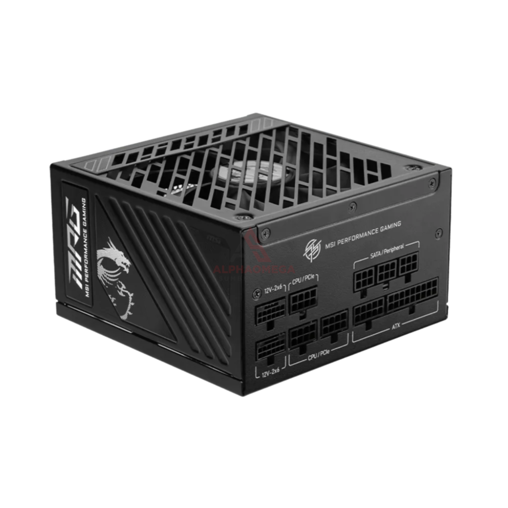 MSI MPG A1250GS PCIE5 1250W 80+ Gold ATX 3.1 Fully Modular Power Supply PSU - Garansi Resmi Original