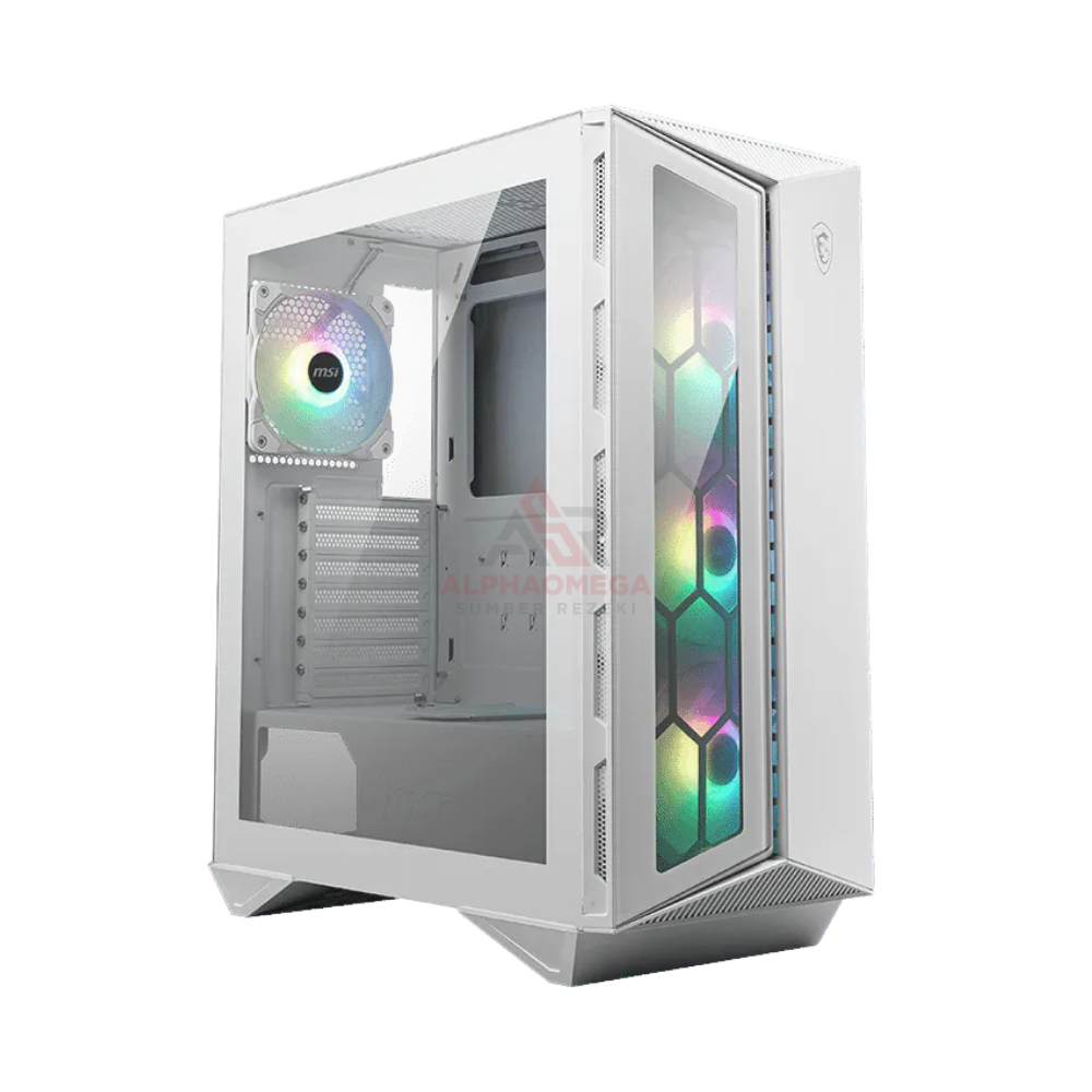 MSI MPG GUNGNIR 110R WHITE Mid Tower Gaming Case Tempered Glass ARGB ATX Premium White Gaming Case GARANSI RESMI INDONESIA