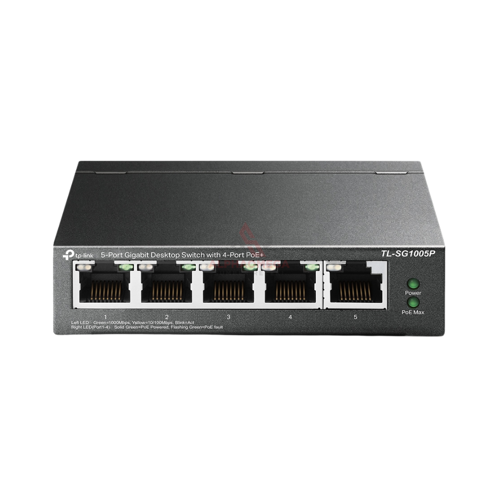 TP-LINK TL-SG1005P 5 Port Gigabit Switch 4 Port PoE+