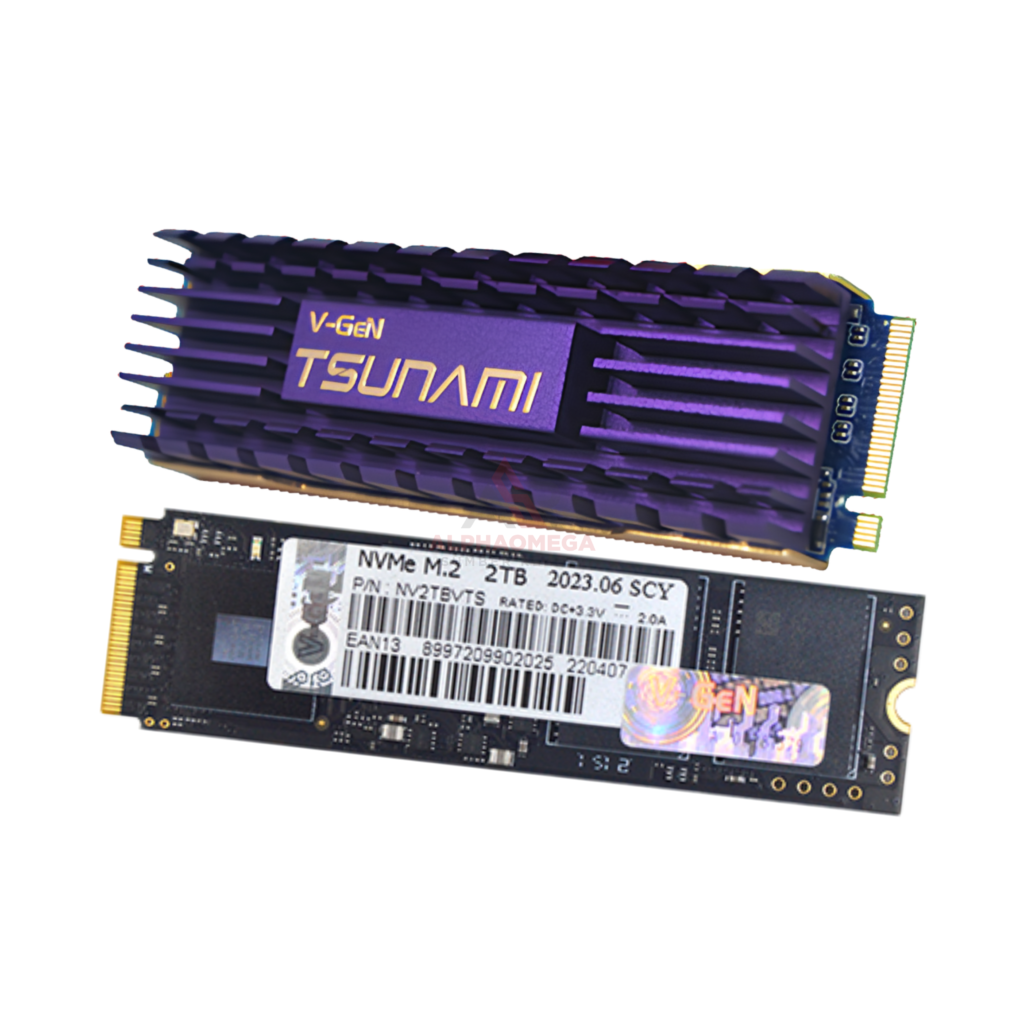 SSD V-GEN NVMe M.2 TSUNAMI 2TB Heatsink PCIe Gen4
