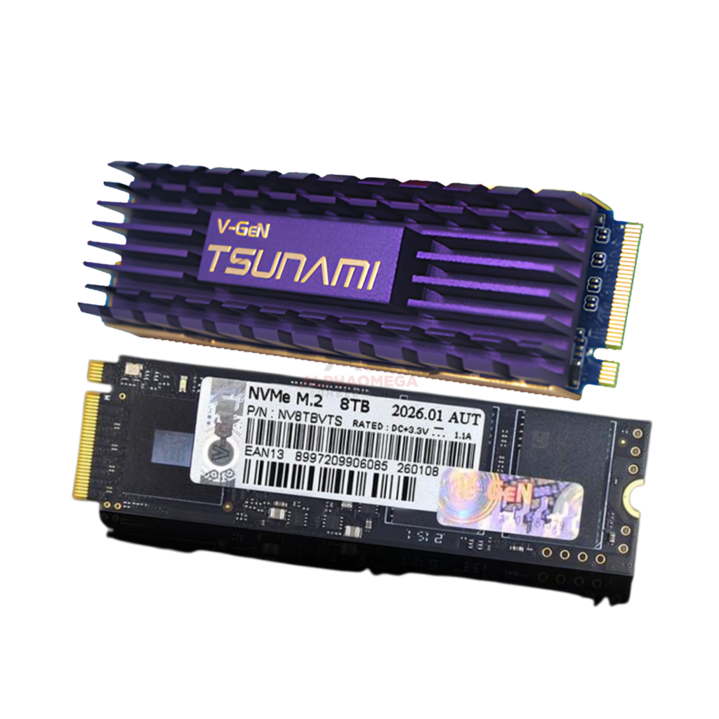 SSD V-GEN NVMe M.2 TSUNAMI 8TB Heatsink PCIe Gen4