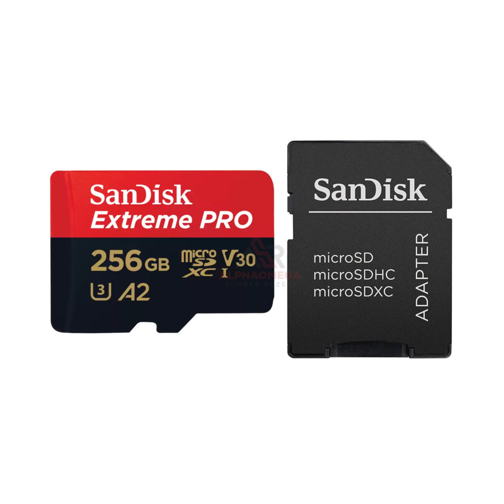 SanDisk Extreme PRO MicroSD 256GB SDSQXCD-256G-GN6MA Include Adapter Read 200MB/s Write 140MB/s Original