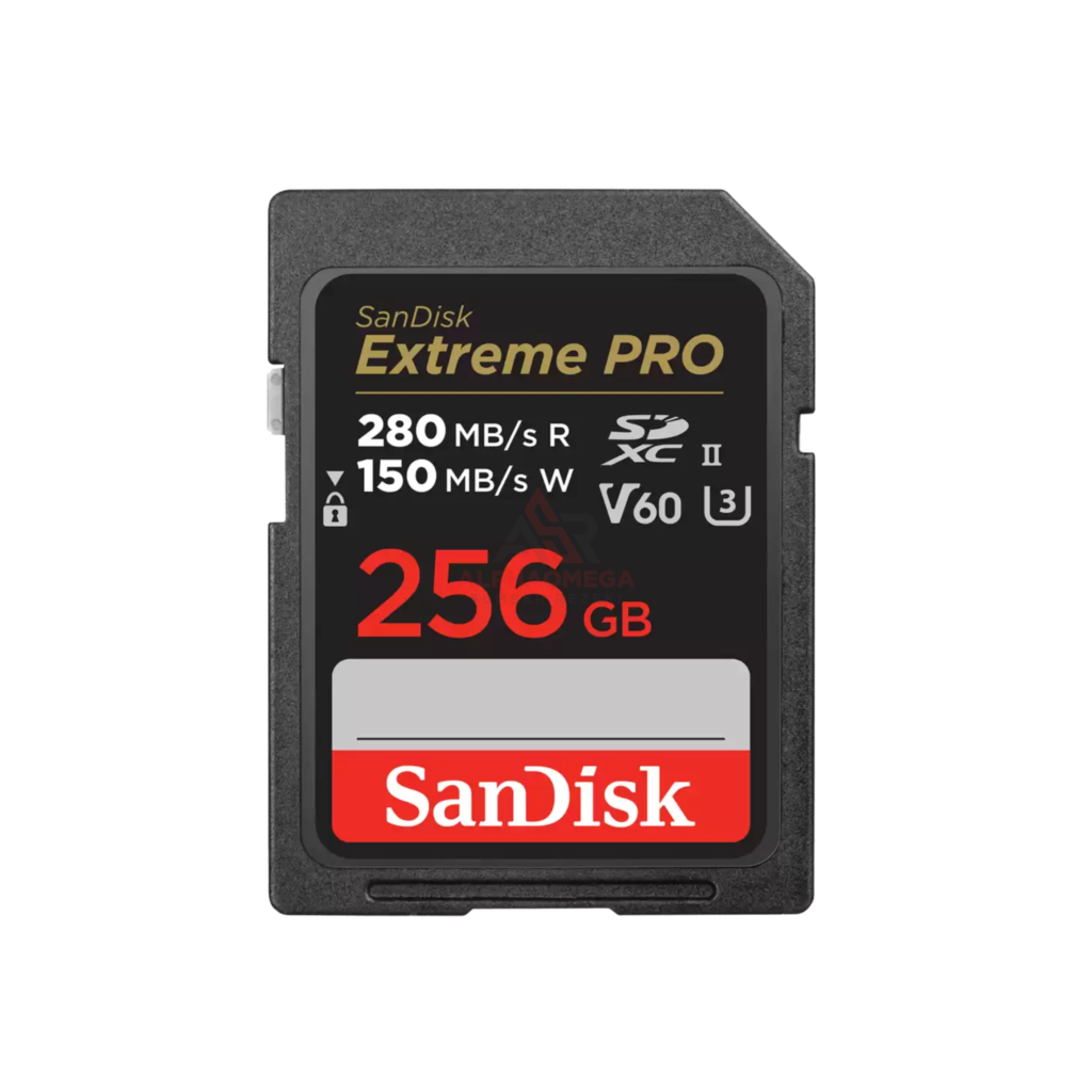 SanDisk Extreme PRO SD Card 256GB UHS-II Read 280MBs Write 150MBs SDSDXEP-256G-GN4IN 6K