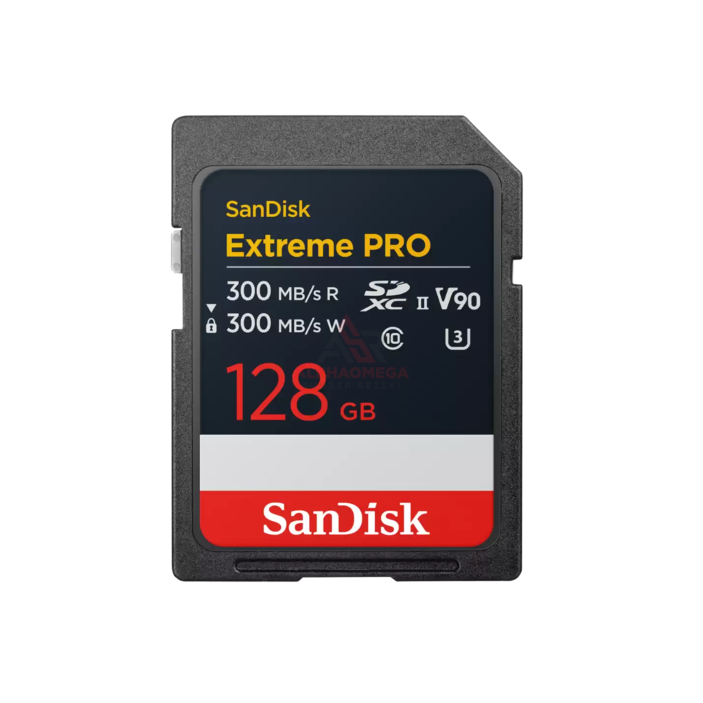 SanDisk Extreme Pro SD V90 300MBs R 300MBs W 128GB SDSDXDM-128G-GN4IN