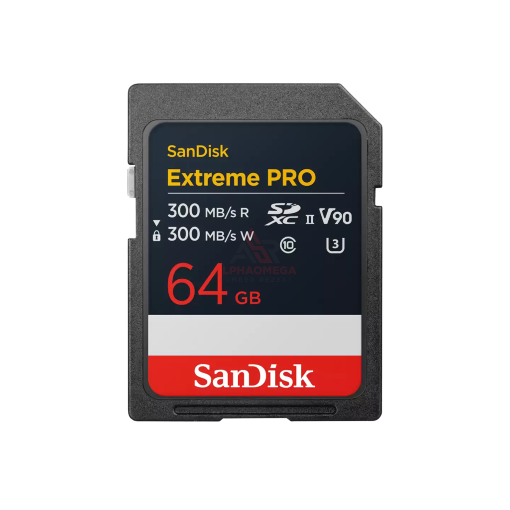SanDisk Extreme Pro SD V90 300MBs R 300MBs W 64GB SDSDXDM-064G-GN4IN