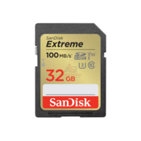 SanDisk Extreme SD Card 32GB Read 100MBs Write 60MBs SDSDXVT-032G-GNCIN 4K