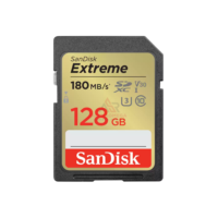 SanDisk Extreme SD Card 128GB Read 180MBs Write 90MBs SDSDXVA-128G-GNCIN 4K