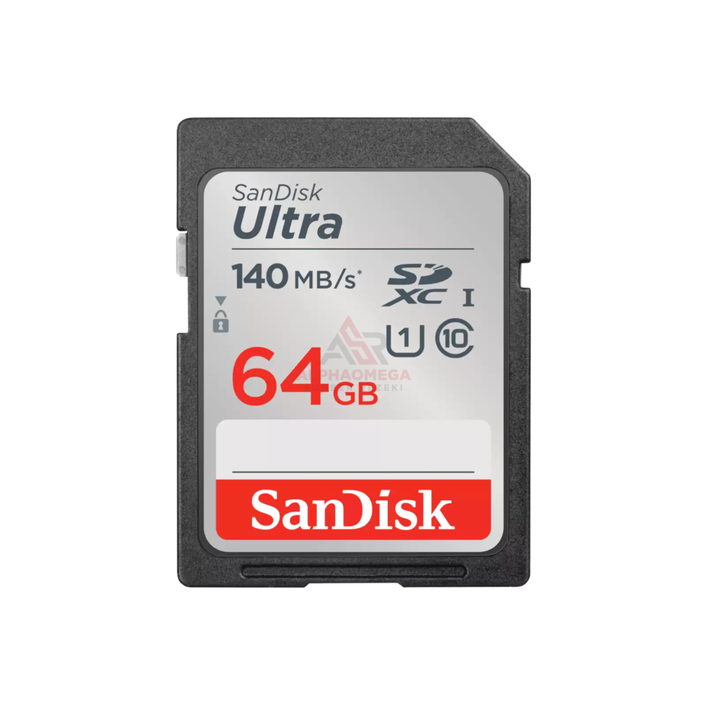 SanDisk Ultra SD Card 64GB SDSDUNB-064G-GN6IN Class 10 140MB/s Original Kamera