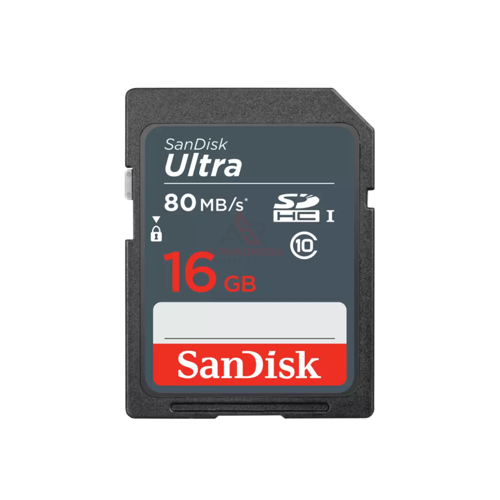 SanDisk Ultra SD Card 16GB SDSDUNS-016G-GN3IN Class 10 80MB/s Original Kamera