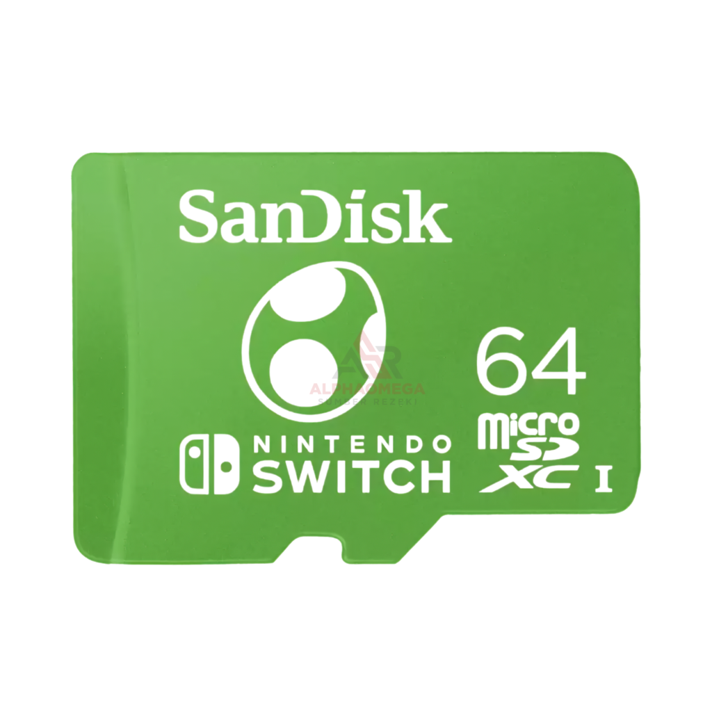 SanDisk Nintendo Switch MicroSD 64GB SDSQXAO-064G-GN6ZN Resmi Nintendo