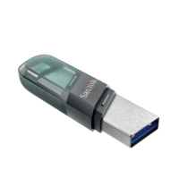 SanDisk iXpand Flash Drive Flip 256GB OTG iPhone Lightning Sea Green USB 3.1 Original