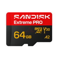 SanDisk Extreme PRO 64GB [Sequential Read up to 200MB/s, Sequential Write up to 90MB/s] Original No Adapter