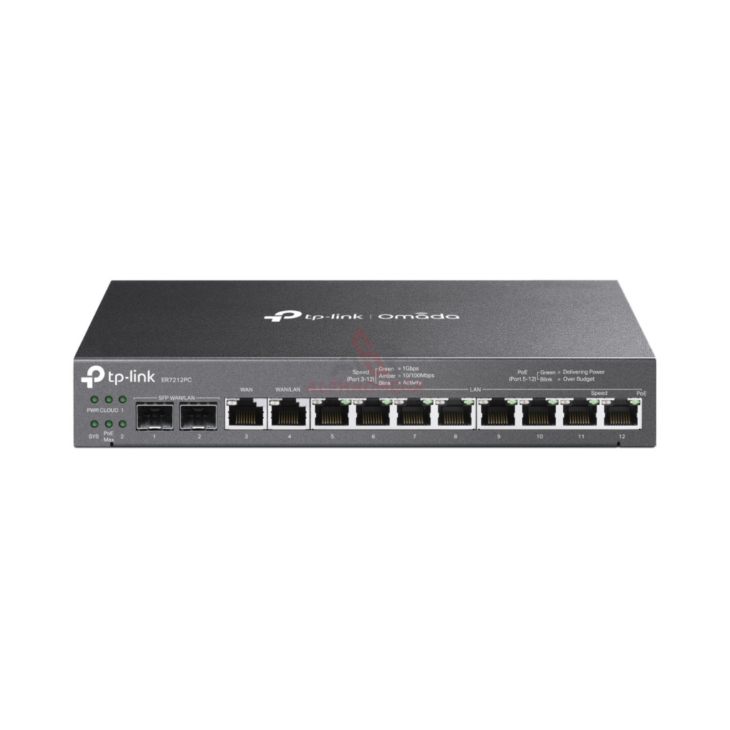 TP-Link Omada ER7212PC 3-in-1 Router PoE Switch Hardware Controller Gigabit Spesifikasi Lengkap