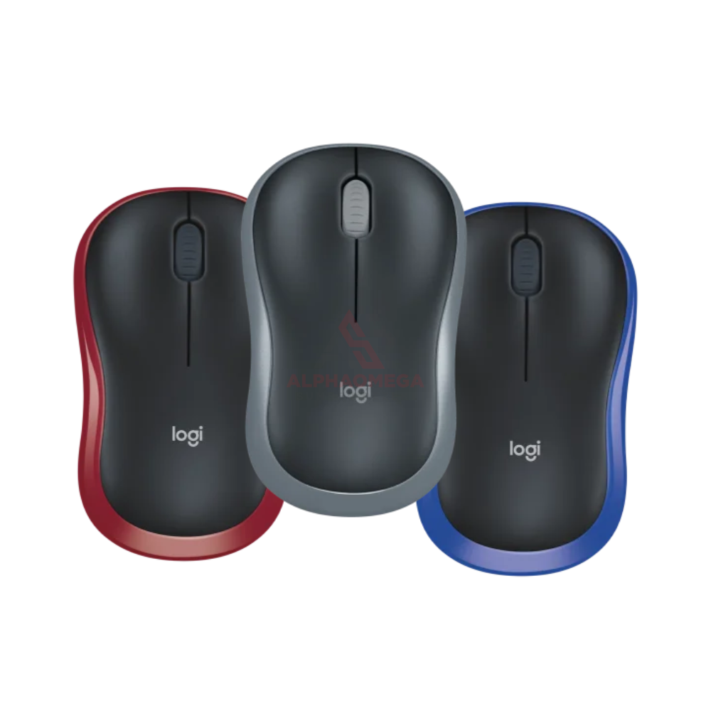 LOGITECH MOUSE WIRELESS M185 Blue Grey Red USB Wireless Mouse 1000 DPI Portable Laptop PC