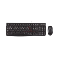 LOGITECH KEYBOARD + MOUSE MULTI MK120 USB Wired Combo Keyboard Mouse Full Size Tahan Lama untuk PC Laptop