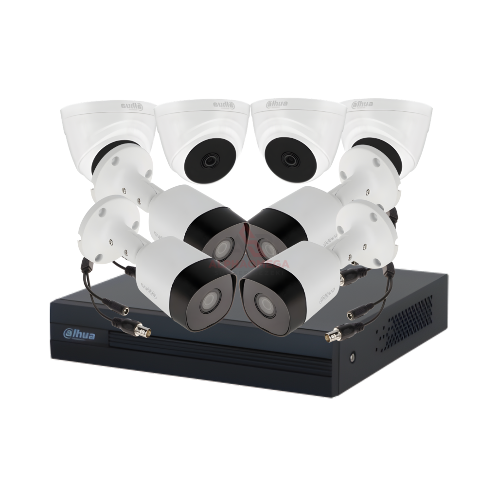 Paket Kamera CCTV Dahua 8 Channel Full HD Rakitan Lengkap Siap Pakai