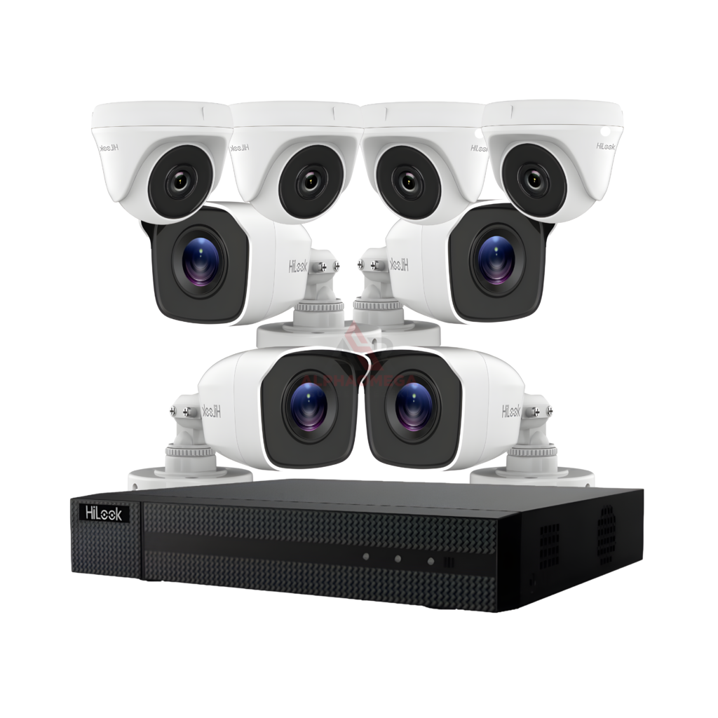 Paket Kamera CCTV Hilook 8 Channel Full HD Rakitan Lengkap Siap Pakai