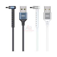 REMAX CABLE TYPE C AND PHONE HOLDER 2IN1 JOY SERIES RC-100A – Kabel Charger Type-C Fast Charging 2.4A dengan Holder HP, Kabel Data 1M Desain L Shape