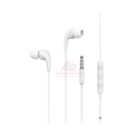 REMAX EARPHONE RW-108 WHITE – Earphone Kabel 3.5mm In-Ear Stereo HD Microphone, Headset Musik Bass dengan Kontrol Tombol