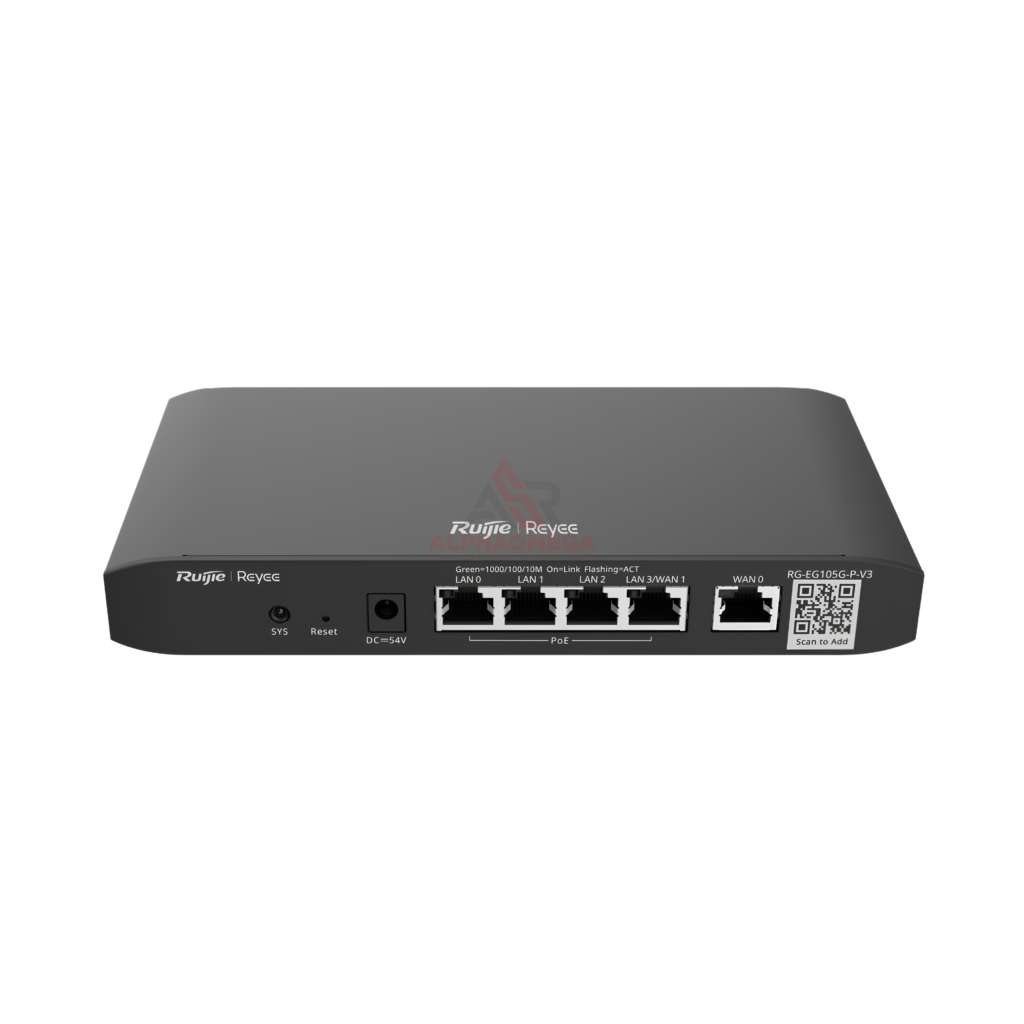 Ruijie Reyee RG-EG105G-P-V3 Smart Gigabit Enterprise Wired PoE Gateway Router 5-Port Multi-WAN Original Garansi Resmi