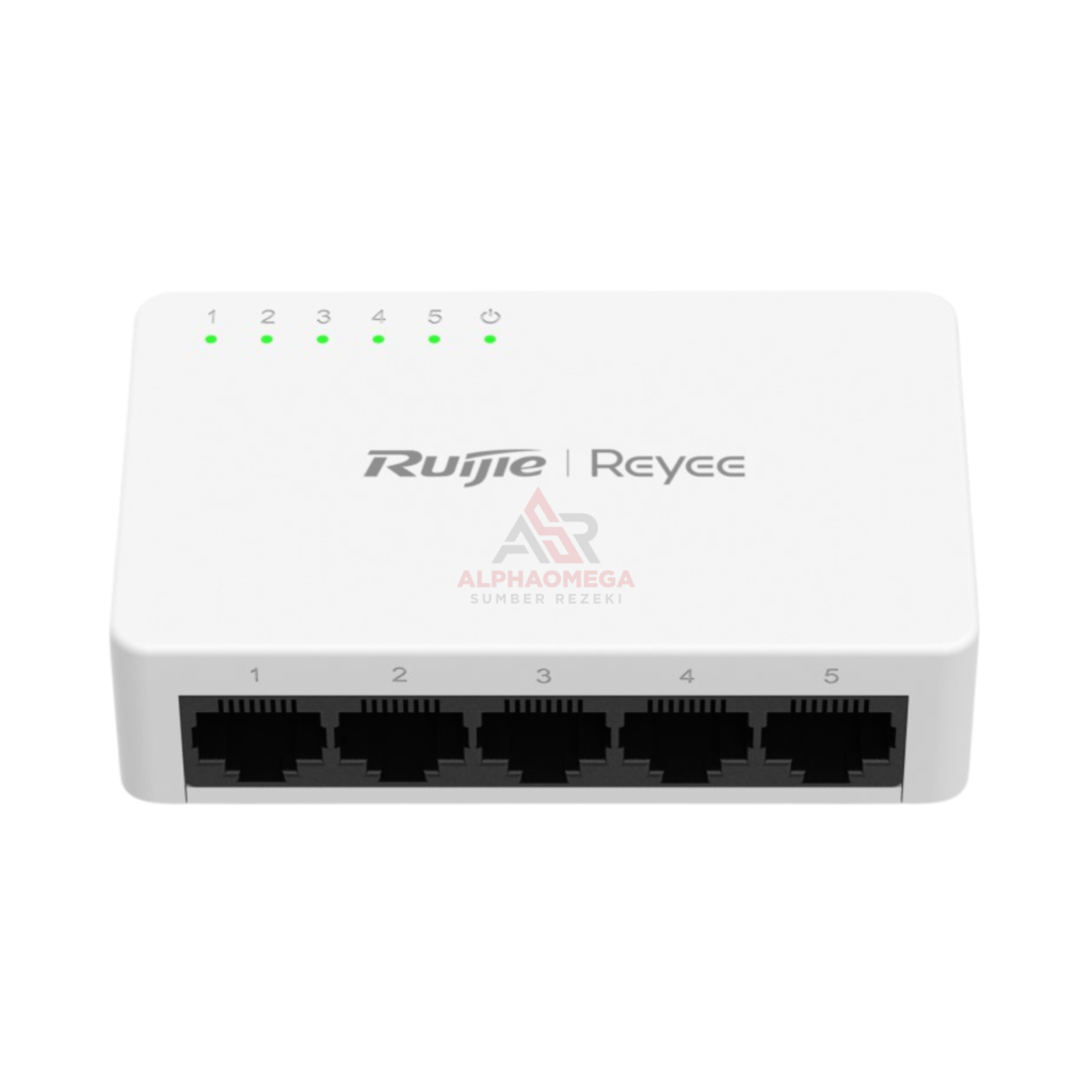 Ruijie Reyee RG-ES05G-L 5-Port 10/100/1000 Mbps Gigabit Desktop Unmanaged Switch Visibility Ruijie Cloud Original Garansi Resmi