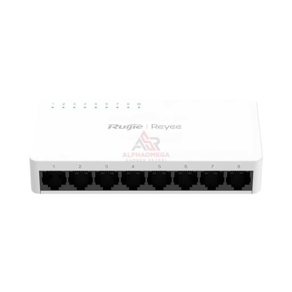 Ruijie Reyee RG-ES08G-L 8-Port 10/100/1000 Mbps Gigabit Desktop Unmanaged Switch Visibility Ruijie Cloud Original Garansi Resmi