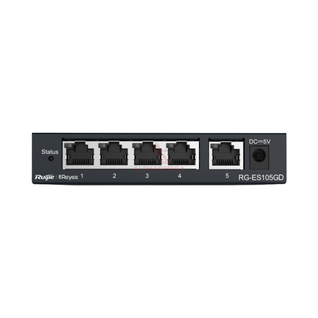 Ruijie Reyee RG-ES105GD 5-Port 10/100/1000 Mbps Gigabit Desktop Unmanaged Switch Visibility Ruijie Cloud Original Garansi Resmi