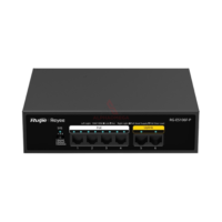 Ruijie Reyee RG-ES106F-P 6-Port 10/100 Mbps Desktop Unmanaged Switch 4-Port PoE 54W Visibility Ruijie Cloud Original Garansi Resmi