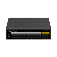Ruijie Reyee RG-ES110F-P 10-Port 10/100 Mbps Desktop Unmanaged Switch 8-Port PoE 110W Visibility Ruijie Cloud Original Garansi Resmi