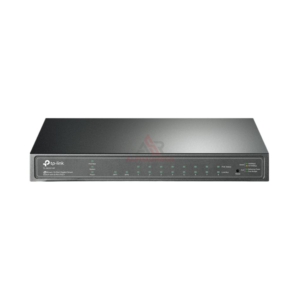 TP-Link Omada SG2210P Smart Managed Switch 8 Port Gigabit PoE+ 2 Port SFP