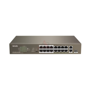 Tenda TEF1118P Switch Hub 16 Port PoE Gigabit SFP CCTV LAN