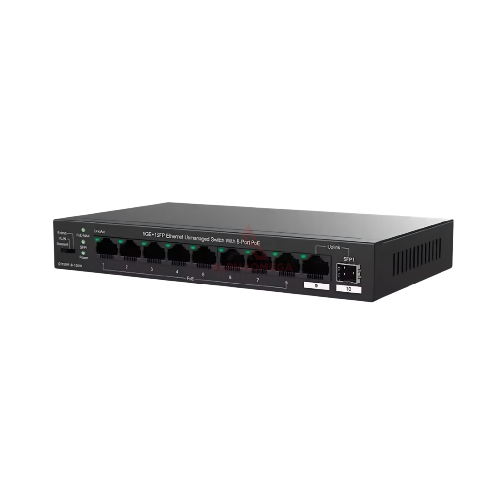 Tenda TEG1110PF Switch Hub 8 Port PoE Gigabit SFP CCTV LAN
