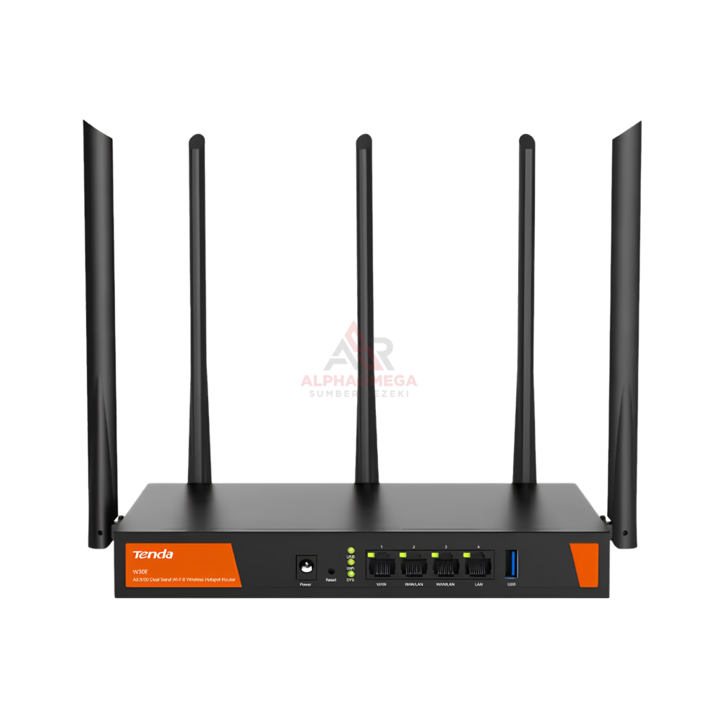 Tenda W30E Router Enterprise WiFi 6 AX3000 Gigabit Hotspot
