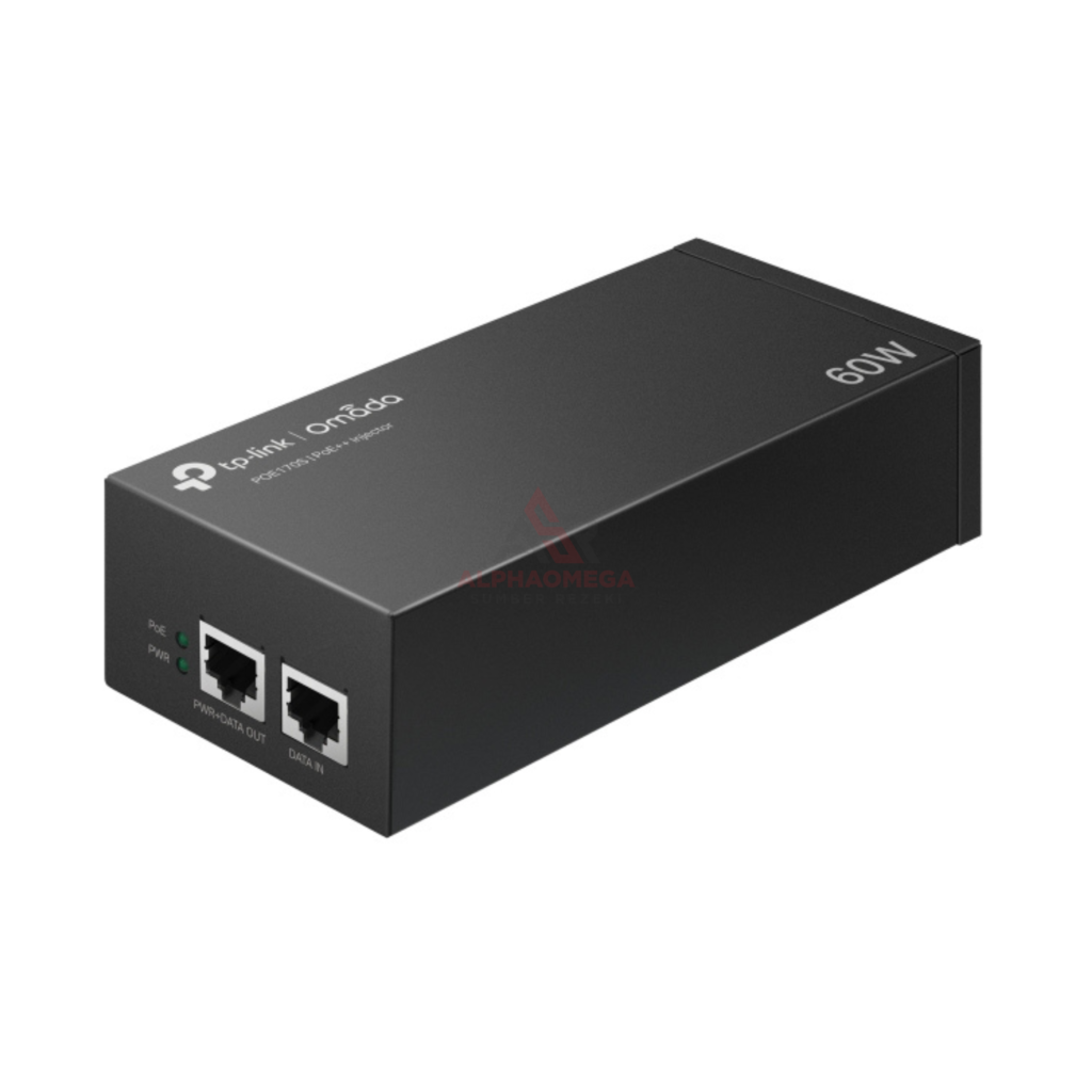 TP-Link Omada POE170S Gigabit PoE++ Injector 60W IEEE 802.3bt Casing Metal