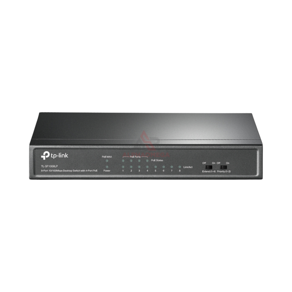 TP-Link TL-SF1008LP 8-Port Switch Hub LAN Fast Ethernet dengan 4-Port PoE 41W