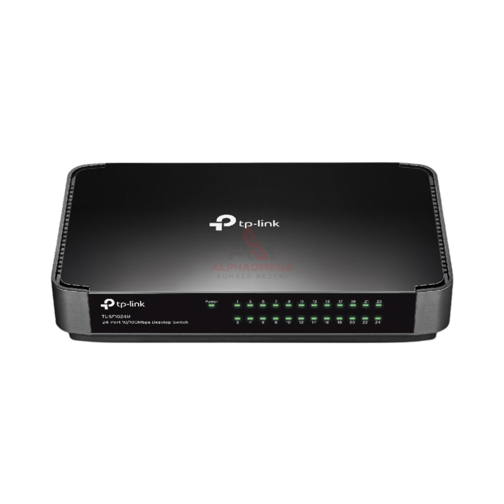 TP-Link TL-SF1024M 24-Port Fast Ethernet Desktop Switch Unmanaged (Compact Design, Green Technology)