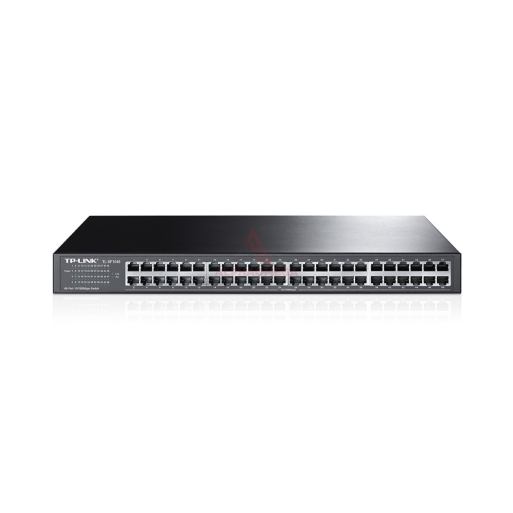 TP-Link TL-SF1048 48-Port Fast Ethernet Rackmount Switch Unmanaged (19 Inch Metal Chassis, Green Technology)