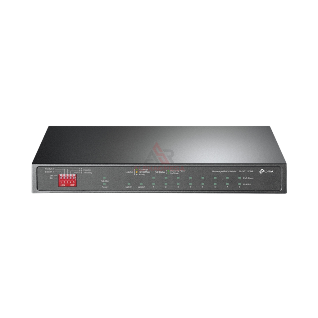 TP-Link TL-SG1210MP 10-Port Gigabit Switch Hub dengan 8-Port PoE+ 123W & 1 Combo SFP