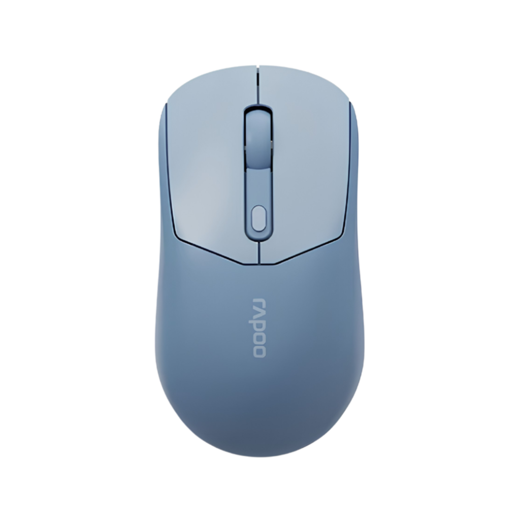 Rapoo 1630 Silent Wireless Optical Mouse 2.4G 3200 DPI (Silent Click / 12 Months Battery) - Blue Garansi Resmi