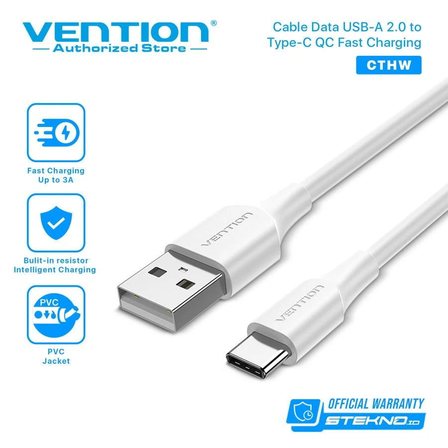 Vention Cable USB 2.0 to Type C 1.5M White VT-CTHWG