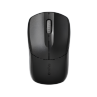 Rapoo B1S Silent Black Wireless Optical Mouse 2.4GHz 1200 DPI (Silent Click / 12 Months Battery) - Hitam Garansi Resmi