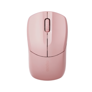 Rapoo B1S Silent Pink Wireless Optical Mouse 2.4GHz 1200 DPI (Silent Click / 12 Months Battery) - Pink Garansi Resmi