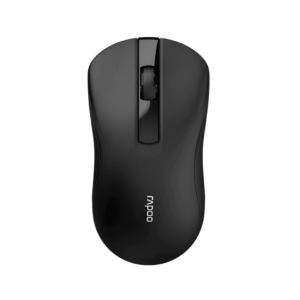 Rapoo B20 Silent Black Wireless Optical Mouse 2.4GHz 1200 DPI (Silent Click / Ambidextrous / 12 Months Battery) - Hitam Garansi Resmi