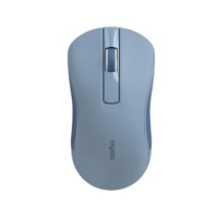 Rapoo B20 Silent Blue Wireless Optical Mouse 2.4GHz 1200 DPI (Silent Click / Ambidextrous / 12 Months Battery) - Biru Garansi Resmi
